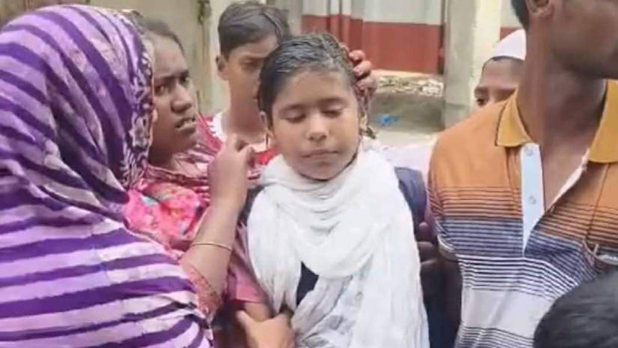 স্কুল ফিডিং কর্মসূচির আওতায় বিতরণ করা খাবার খেয়ে অসুস্থ হওয়া এক শিক্ষার্থী