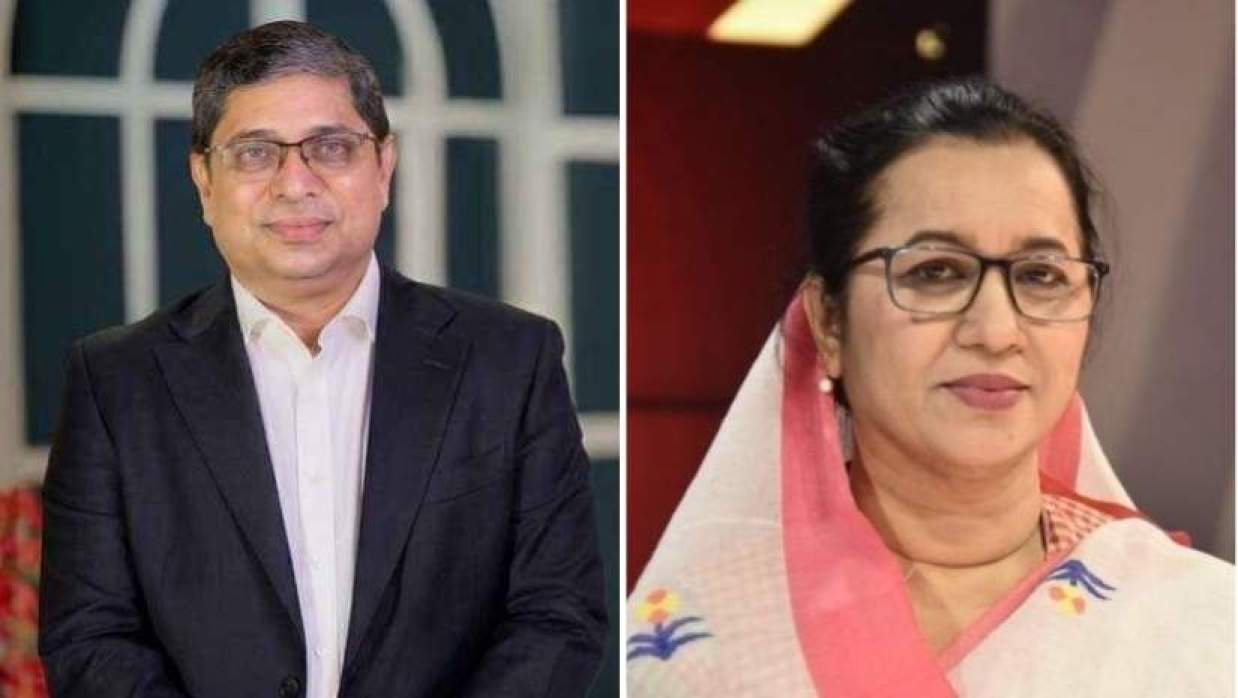 প্রতিমন্ত্রী মীর শাহে আলম ও নিলোফার চৌধুরী মনি