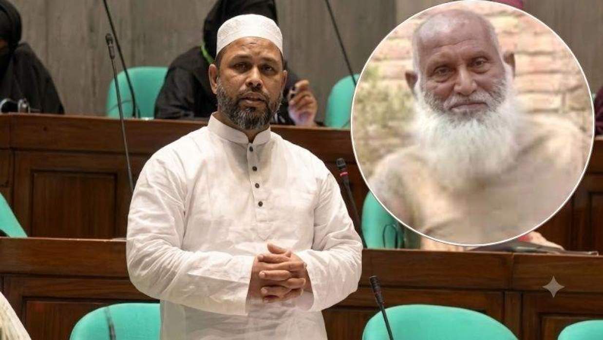 এমপি আব্দুল মুনতাকিম, ইনসেটে তার বাবা