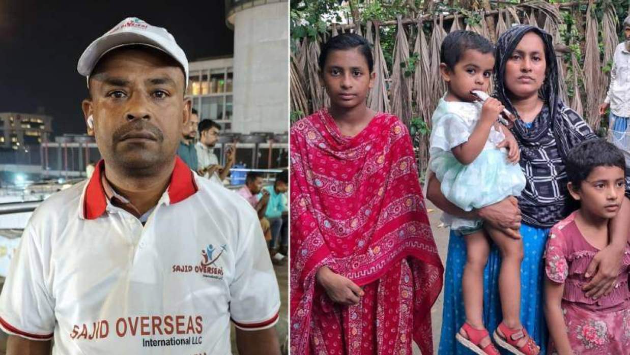 জিন্নাত খান খোকন ও তার স্ত্রী-মেয়েরা