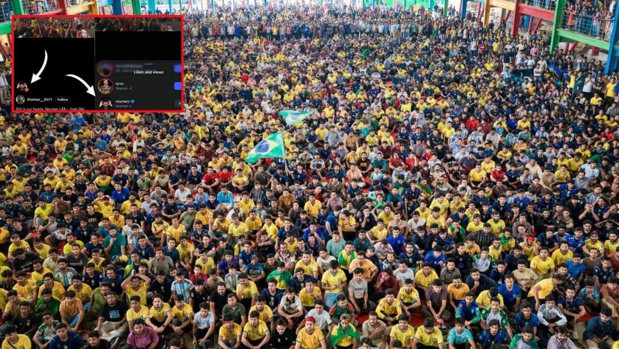 ড্যাফোডিলে বিশ্ববিদ্যালয়ে ফুটবল উন্মাদনা