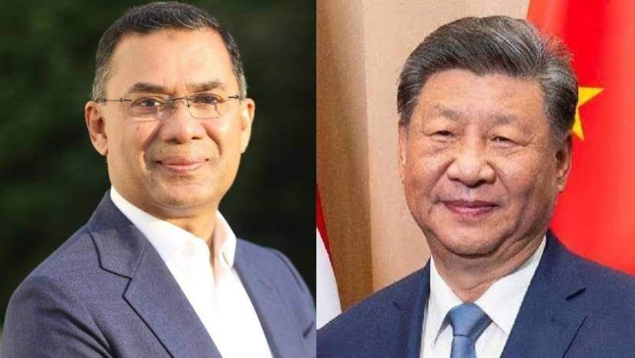 প্রধানমন্ত্রী তারেক রহমান ও চীনের প্রধানমন্ত্রী শি জিনপিং