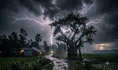 সকাল ৯টার মধ্যে ঝড় ও বজ্রসহ বৃষ্টি হতে পারে যে ১৯ জেলায়