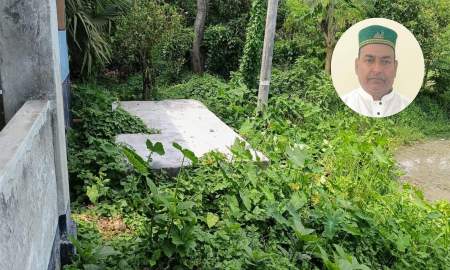 সিমেন্টের প্রলেপ দিয়ে লাখ টাকা বিল, ঠিকাদার বিএনপি নেতা