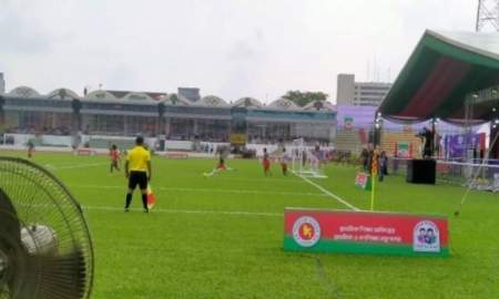 গোল্ড কাপ ফুটবল টুর্নামেন্টে শিরোপা জিতল বরিশালের দাড়িয়াল মিয়া প্রাথমিক বিদ্যালয়