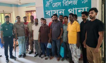 গাজীপুরে পুলিশের অভিযানে কার্যক্রম নিষিদ্ধ আওয়ামী লীগের ৩৪ নেতাকর্মী আটক