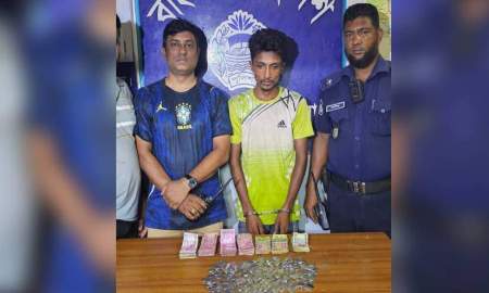 আশ্রমের দানবাক্স ভেঙে টাকা চুরির অভিযোগে যুবক গ্রেপ্তার