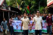 নিষিদ্ধ ছাত্রলীগ ঠেকাতে ছাত্রদল-শিবিরের বিক্ষোভ