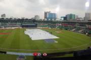 তাসকিনের জোড়া আঘাতের পর বৃষ্টি, বন্ধ খেলা
