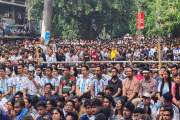 টিএসসিতে একসঙ্গে আর্জেন্টিনার খেলা দেখছেন নাছির-সারজিস-শিপন…