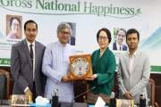 এনএসইউতে ‘গ্রস ন্যাশনাল হ্যাপিনেস’ বিষয়ক এসএইচএসএসের লেকচার…