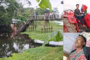 ভোলায় ঝুঁকিপূর্ণ আয়রন ব্রিজ ধসে ট্রাক চালক নিহত