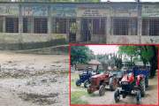ময়মনসিংহে প্রাথমিক বিদ্যালয়ের মাঠ দখল করে ট্রাক্টর পার্কিং