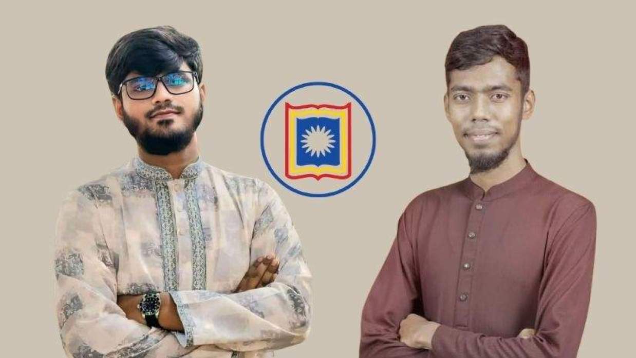 হল সংসদের এজিএস ইসরাফিল হোসাইন ও সাংস্কৃতিক সম্পাদক সাকিব জুবায়ের