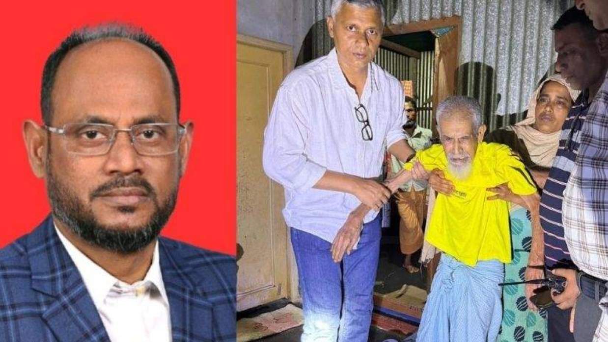 বৃদ্ধকে রাস্তায় ফেলে গেল স্বজনরা, দায়িত্ব নিলেন প্রতিমন্ত্রী টুকু