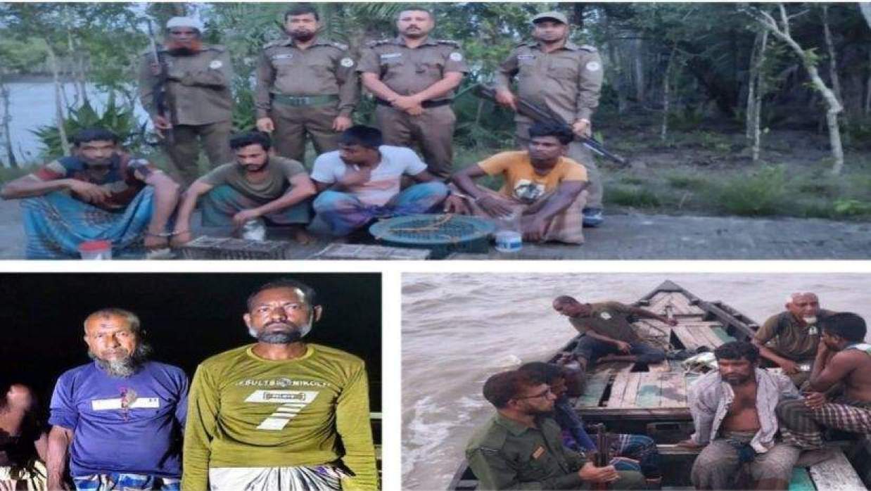 সুন্দরবনে বনরক্ষীদের হাতে ১০ জেলে আটক