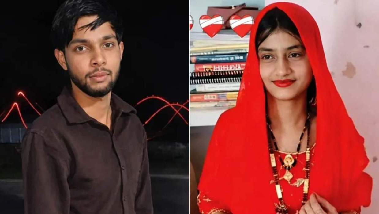 মৃত যুবক মনু ও তাঁর স্ত্রী তন্নু।