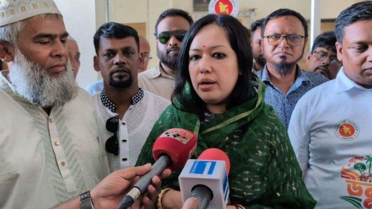 ব্রাহ্মণবাড়িয়া-২ আসনের স্বতন্ত্র সংসদ সদস্য ব্যারিস্টার রুমিন ফারহানা