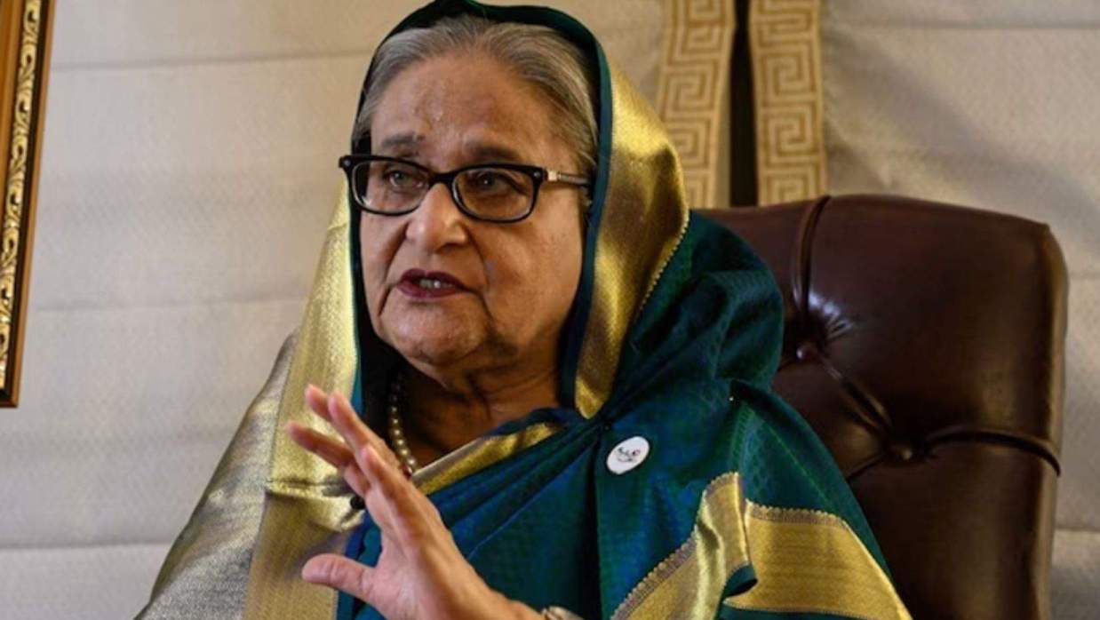 পলাতক সাবেক প্রধানমন্ত্রী শেখ হাসিনা 
