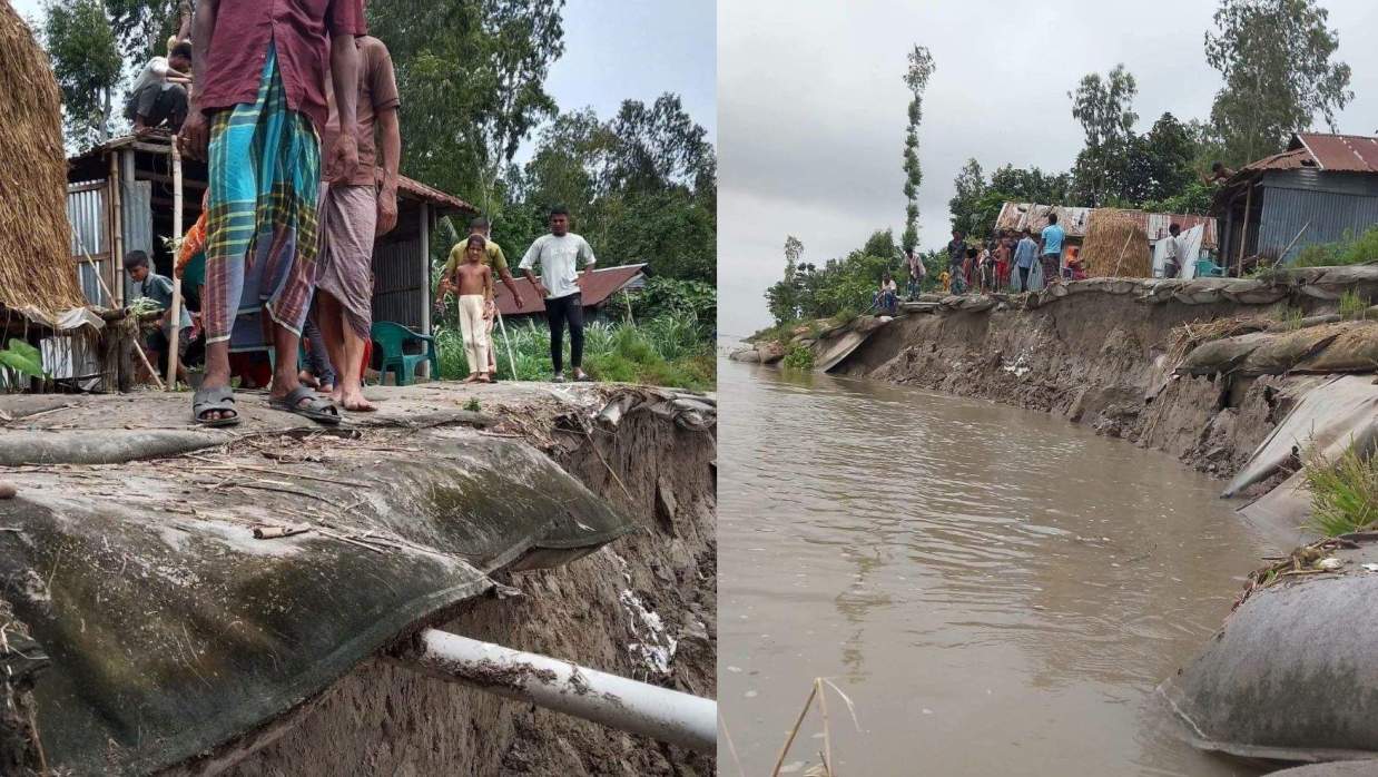 ব্রহ্মপুত্র নদীর পাড় ভাঙন