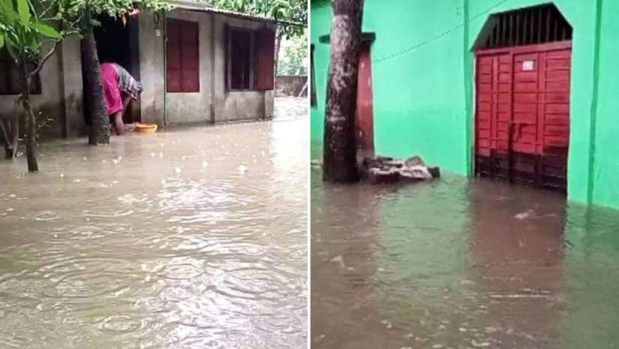 টানা বর্ষণে গোপালগঞ্জ পৌরসভার বিভিন্ন এলাকায় জলাবদ্ধতার সৃষ্টি হয়েছে