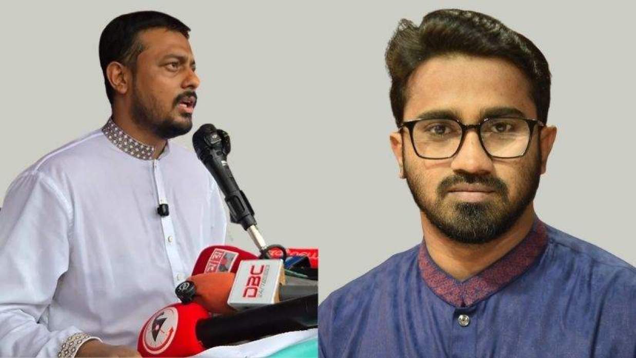 এনসিপির মুখ্য সমন্বয়ক নাসীরুদ্দীন পাটওয়ারী ও বিএনপি নেতা মুহাম্মদ রাশেদ খাঁন