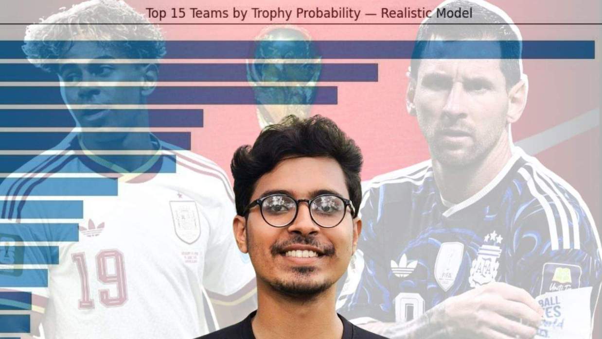 বিশ্বকাপ জিতবে কোন দল— যা বলছে নজরুল বিশ্ববিদ্যালয়ের শিক্ষার্থীর ৪৯ হাজার ম্যাচের ডেটা বিশ্লেষণ