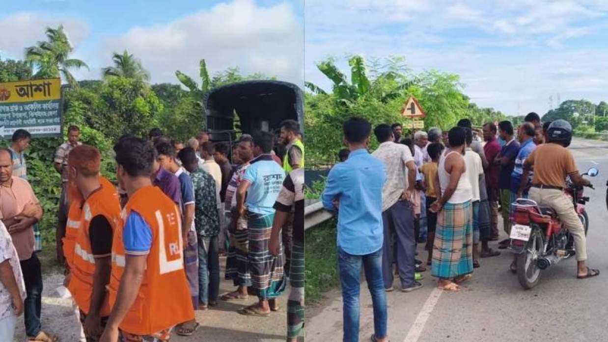 ঘটনাস্থলে ফায়ার সার্ভিসের সদস্যরা