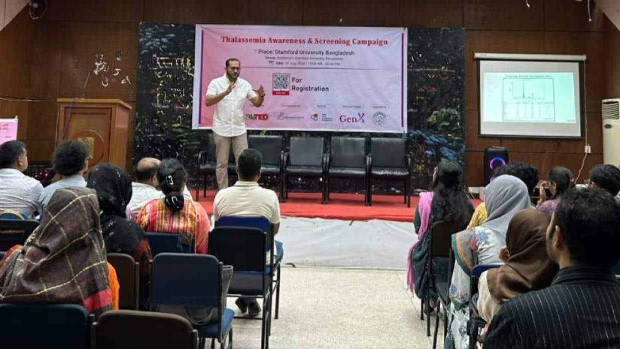 ক্যাম্পেইনে শিক্ষার্থীদের থ্যালাসেমিয়া স্ক্রিনিংয়ের গুরুত্ব এবং রোগ প্রতিরোধে সচেতনতার ওপর বিশেষ গুরুত্বারোপ করা হয়
