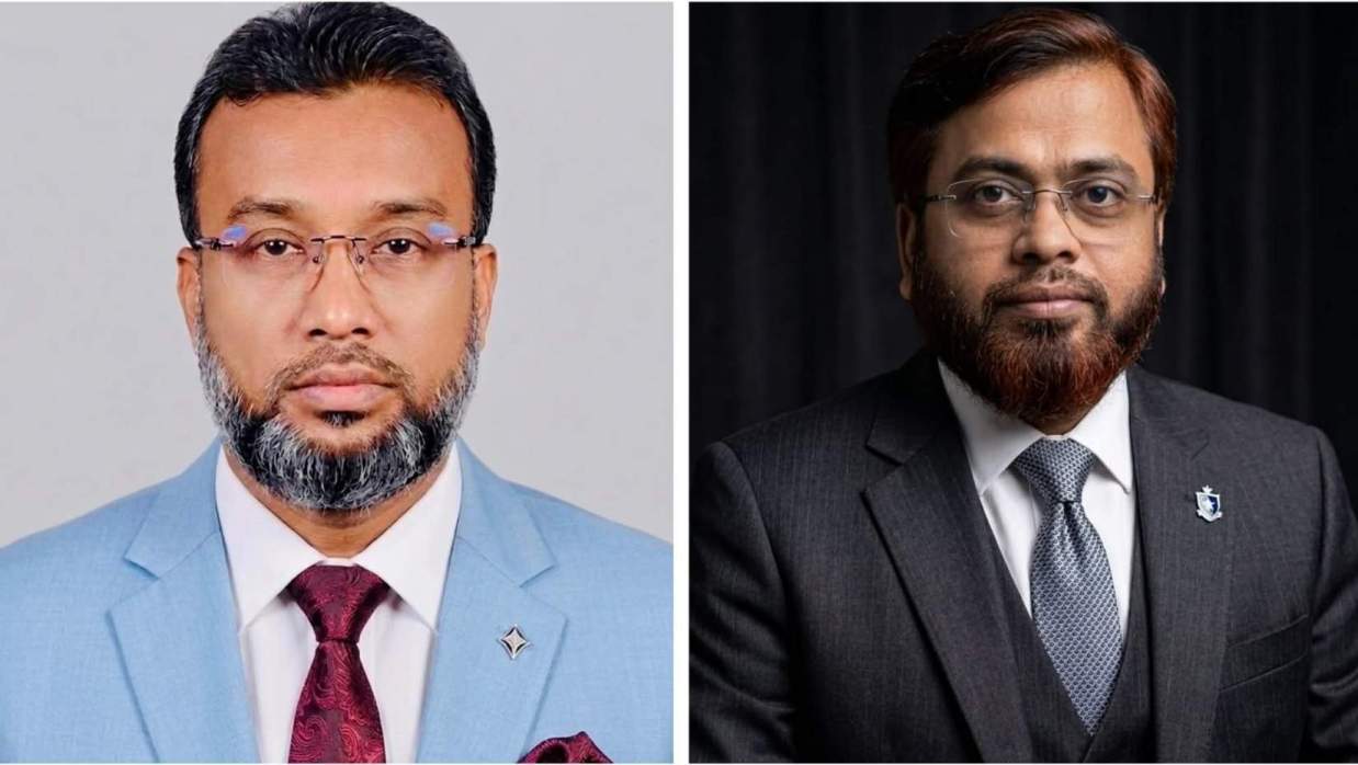 ড. এ. বি. এম. সাইফুল ইসলাম এবং অধ্যাপক ড. মোহাম্মদ আতিকুর রহমান।