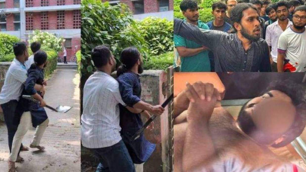 ছাত্রলীগ কর্মীসহ কয়েকজনকে প্রকাশ্যে মারধর করেন রাকসুর জিএস সালাউদ্দিন আম্মার
