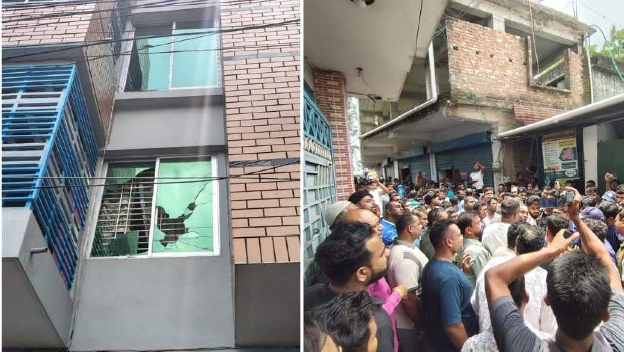 যশোর জেলা জামায়াতের আমির অধ্যাপক গোলাম রসুলের বাড়ি ঘেরাও, হামলা ও ভাঙচুরের অভিযোগ