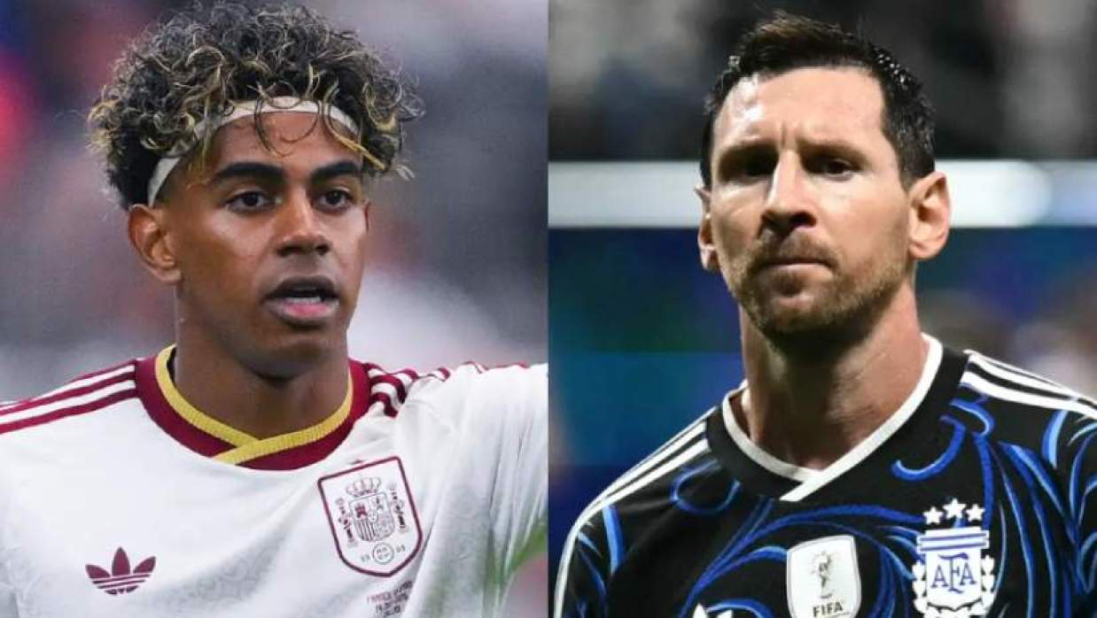 লামিন ইয়ামাল ও লিওনেল মেসি 