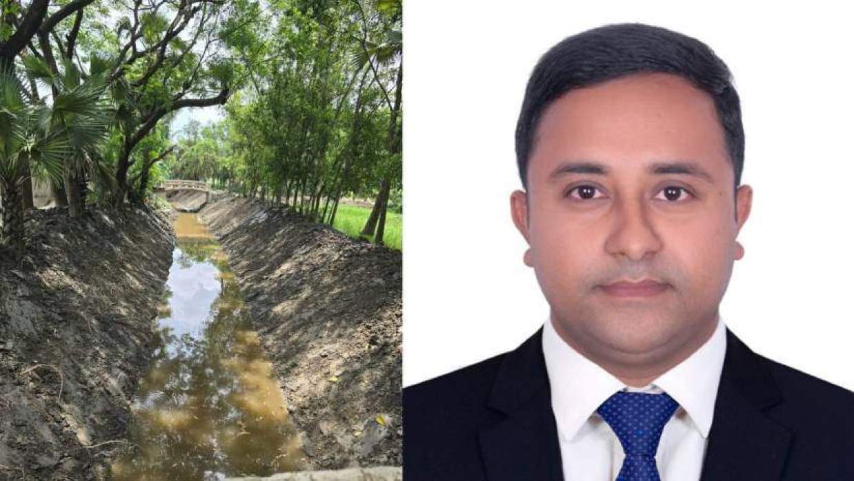 পুনঃখনন একটি খাল ও ইউএনও মো. শাহীদুল ইসলাম