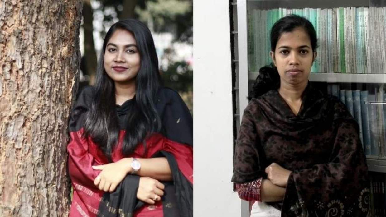 সহকারী অধ্যাপক জাকিয়া সুলতানা জুঁই এবং সহযোগী অধ্যাপক ছায়েদা মাহমুদা
