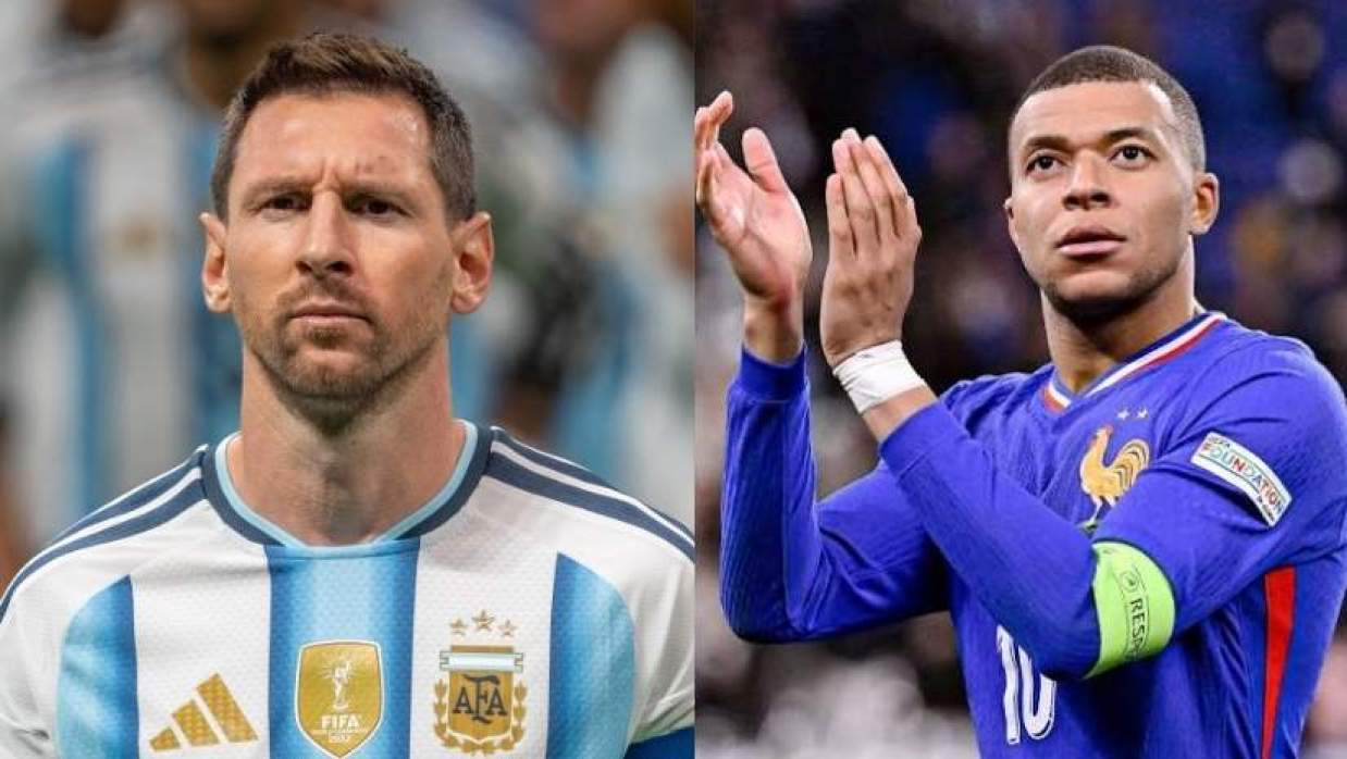 মেসি ও এমবাপ্পে 