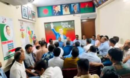 যুবদলের সভাপতি-সম্পাদকের বাগবিতণ্ডা, সভা স্থগিত