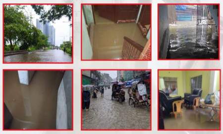 চট্টগ্রামে ২৪ ঘণ্টায় ৩৩০ মিলিমিটার বৃষ্টি, বাসাবাড়ি ও ব্যবসাপ্রতিষ্ঠানে কোমরপানি