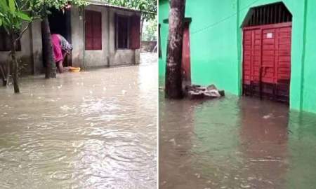 টানা বর্ষণে গোপালগঞ্জ পৌরসভায় জলাবদ্ধতা, পানিবন্দি শতাধিক পরিবার