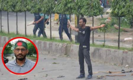 পুলিশের বন্দুকের সামনে এই দিনে বুক পেতে দাঁড়িয়েছিলেন আবু সাঈদ