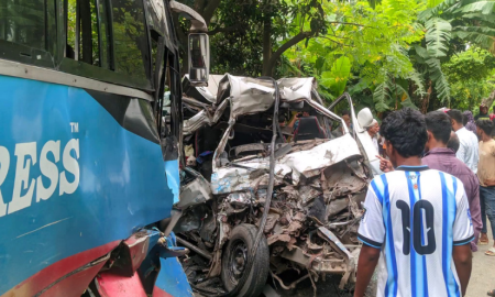 বাস-অ্যাম্বুলেন্স সংঘর্ষে নিহত ২ জনের পরিচয় জানা গেল 