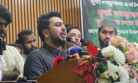 জুলাইয়ে অপেক্ষা করতাম, কখন জবির মিছিল আসবে— নাহিদ ইসলাম