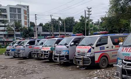 ৫ দাবিতে আজ থেকে সারা দেশে চলছে অনির্দিষ্টকালের অ্যাম্বুল্যান্স ধর্মঘট