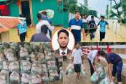 বাঁশখালীর বন্যার্ত মানুষের পাশে ঢাবি ছাত্রদল নেতা নাছির উদ্…