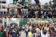 পড়ার টেবিল রেখে রাজপথে এইচএসসি পরীক্ষার্থীরা, শেষ মুহূর্তের…