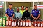 ১৮০ বোতল ভারতীয় মদসহ দুইজন গ্রেপ্তার