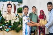 বন্যায় বইপত্র-শিক্ষা উপকরণ নষ্ট হওয়া সানজিদার পাশে ছাত্রদল …