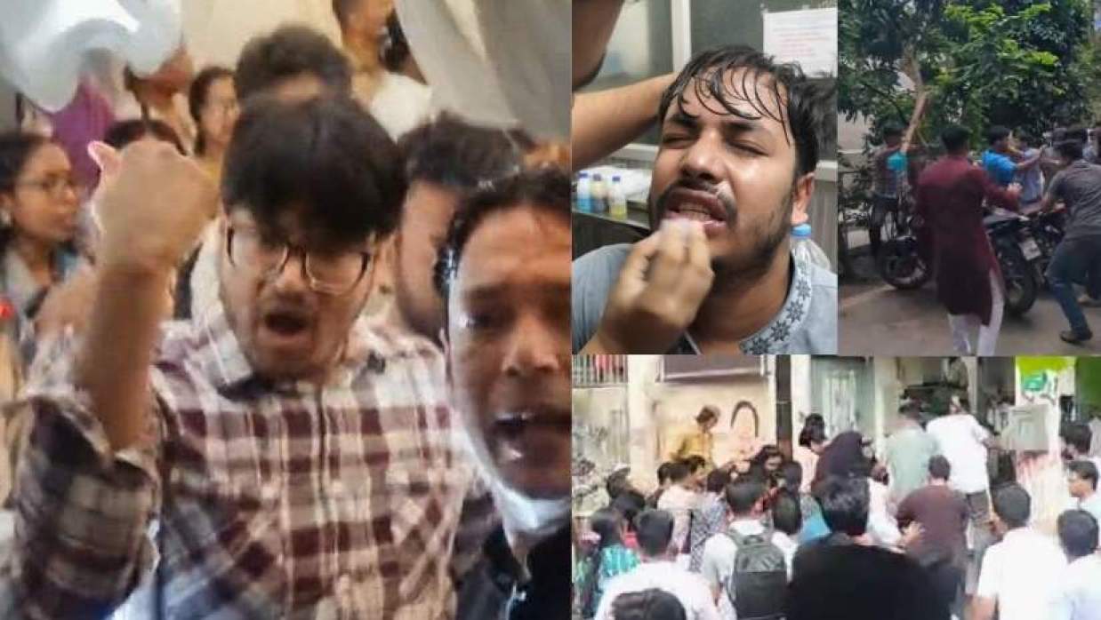 জকসু প্রতিনিধিদের ওপর ছাত্রদলের হামলার অভিযোগ অনেকেই আহত