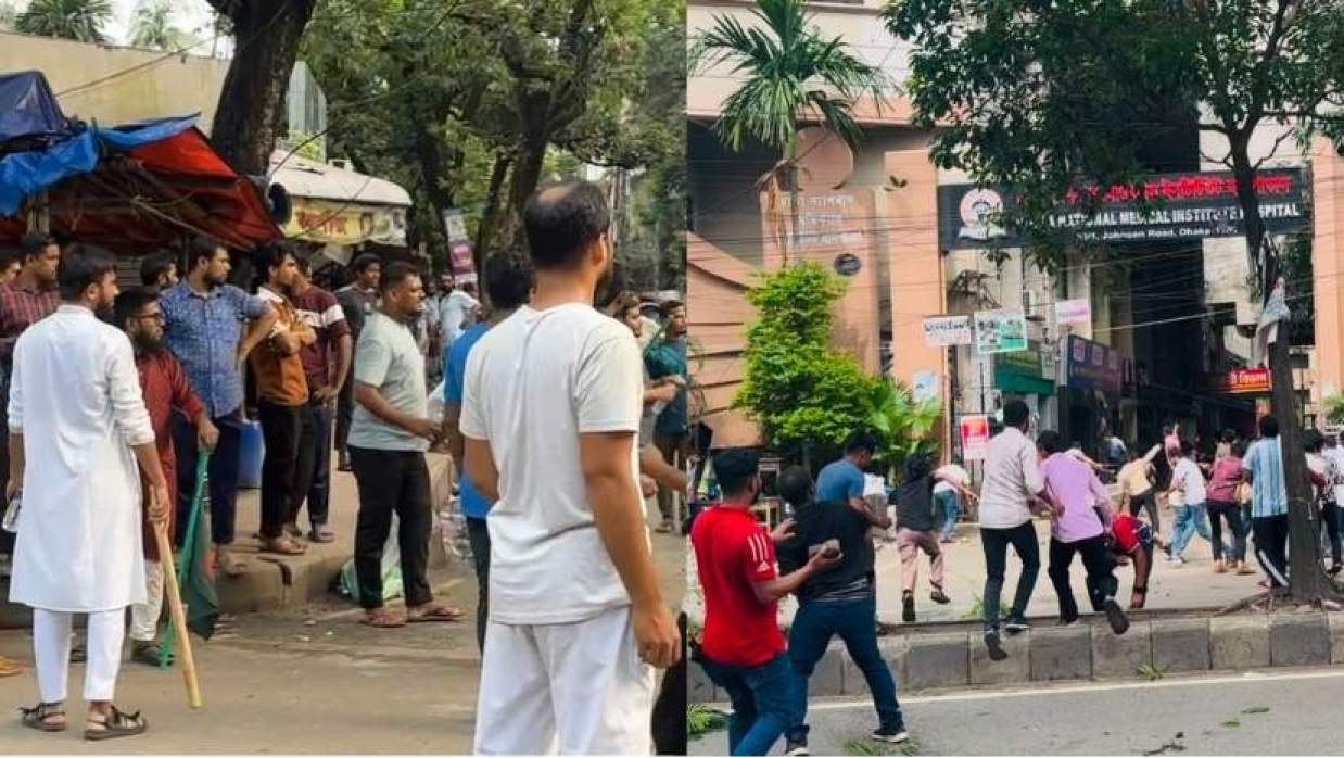 পুরান ঢাকার আলিয়া মাদ্রাসা ও ন্যাশন্যাল মেডিকেলে শিবির-ছাত্রদলে সংঘর্ষ