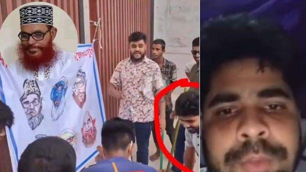 সাঈদীর ছবিতে ‘ভুলে’ জুতা মেরে আক্ষেপে ভুগছেন ছাত্রদল নেতা, ক্ষমা চাইলেন ভিডিও বার্তায়